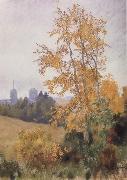 Levitan, Isaak Antumn Landscape with Church oil painting reproduction